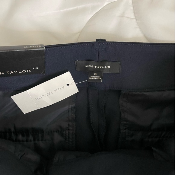 NWT Ann Taylor Devin Trousers, Navy, Size 6 - Picture 5 of 10